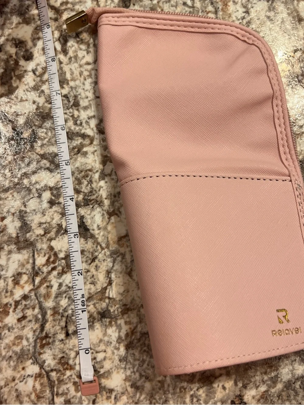 Blush Pink Women's Travel Cosmetic Organizer Pouch